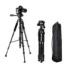 Telefon de călătorie Self Trepied Aluminiu Înalt 55” 140CM Stand cu plăci rapide Montare Pan Head pentru Canon Nikon DSLR SLR Ap