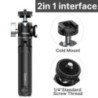 Mini trepied Ulanzi U-Vlog lite cu cap sferic de 360° și stick de selfie cu pantof rece Trepied de masă pentru cameră, iPhone, t