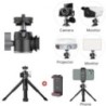 Mini trepied Ulanzi U-Vlog lite cu cap sferic de 360° și stick de selfie cu pantof rece Trepied de masă pentru cameră, iPhone, t