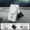 Suport pentru încărcător auto fără fir magnetic de 15 W pentru telefon absorbabil pentru iPhone 15 14 13 Pro Max Suport de încăr