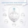 Mască facială CkeyiN LED pentru terapie cu lumină roșie, 7 culori, radiofrecvență fotonică, întinerirea pielii, instrument de în