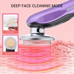 Dispozitive de lifting facial 7 în 1 EMS RF Microcurent pentru întinerirea pielii Femei Masaj facial Terapie cu lumină Anti-îmbă