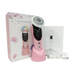 Dispozitive de lifting facial 7 în 1 EMS RF Microcurent pentru întinerirea pielii Femei Masaj facial Terapie cu lumină Anti-îmbă