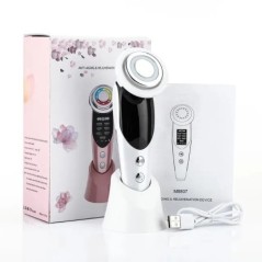 Dispozitive de lifting facial 7 în 1 EMS RF Microcurent pentru întinerirea pielii Femei Masaj facial Terapie cu lumină Anti-îmbă