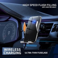 Încărcător de mașină fără fir 30W Suport magnetic pentru telefon auto auto pentru iPhone 14 13 12 X XR Samsung Suport de încărca