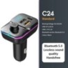 Transmițător FM Bluetooth 5.0 Modulator radio auto Mâini libere Player MP3 cu adaptor de încărcare super rapidă USB de 22,5 W pe
