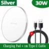 Încărcător fără fir FDGAO 30W USB C Pad de încărcare rapidă Încărcare rapidă QC 3.0 pentru iPhone 15 14 13 12 11 XS XR X 8 Samsu