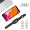 Cablu pentru încărcător wireless Apple iWatch Watch 8 7 6 SE Încărcare pentru iPhone 14 13 12 11 Cablu de încărcare USB Lightnin