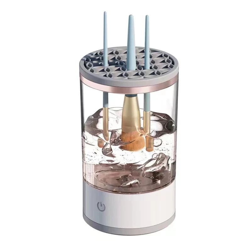 Dispozitiv de curățare perie de machiaj electric automat, reîncărcabil pentru curățare leneș, curățător de perii de spălat Instr Dispozitiv de curățare perie de machiaj electric automat, reîncărcabil pentru curățare leneș, curățător de perii de spălat Instr