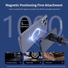 Încărcător magnetic de mașină fără fir de 30W MacSafe pentru iPhone 15 14 13 12 Pro Max Xiaomi Samsung Suport pentru telefon cu 