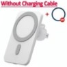 Încărcător magnetic de mașină fără fir de 30W MacSafe pentru iPhone 15 14 13 12 Pro Max Xiaomi Samsung Suport pentru telefon cu 
