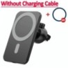 Încărcător magnetic de mașină fără fir de 30W MacSafe pentru iPhone 15 14 13 12 Pro Max Xiaomi Samsung Suport pentru telefon cu 