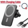 Încărcător magnetic de mașină fără fir de 30W MacSafe pentru iPhone 15 14 13 12 Pro Max Xiaomi Samsung Suport pentru telefon cu 