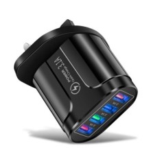 3.1A 4 porturi Încărcător de călătorie USB Încărcare rapidă QC 3.0 Încărcare de perete pentru iPhone 14 13 Samsung Xiaomi Mobile