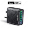 Încărcător USB USLION 6 porturi Încărcare rapidă 3A Încărcător rapid de călătorie pentru iPhone 15 14 Poco Xiaomi Telefon mobil 