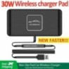 Încărcător de mașină fără fir de 30 W, suport antiderapant din silicon, suport de andocare pentru iPhone 14 13 X, suport rapid d