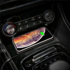 Încărcător de mașină fără fir de 30 W, suport antiderapant din silicon, suport de andocare pentru iPhone 14 13 X, suport rapid d