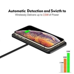 Încărcător de mașină fără fir de 30 W, suport antiderapant din silicon, suport de andocare pentru iPhone 14 13 X, suport rapid d