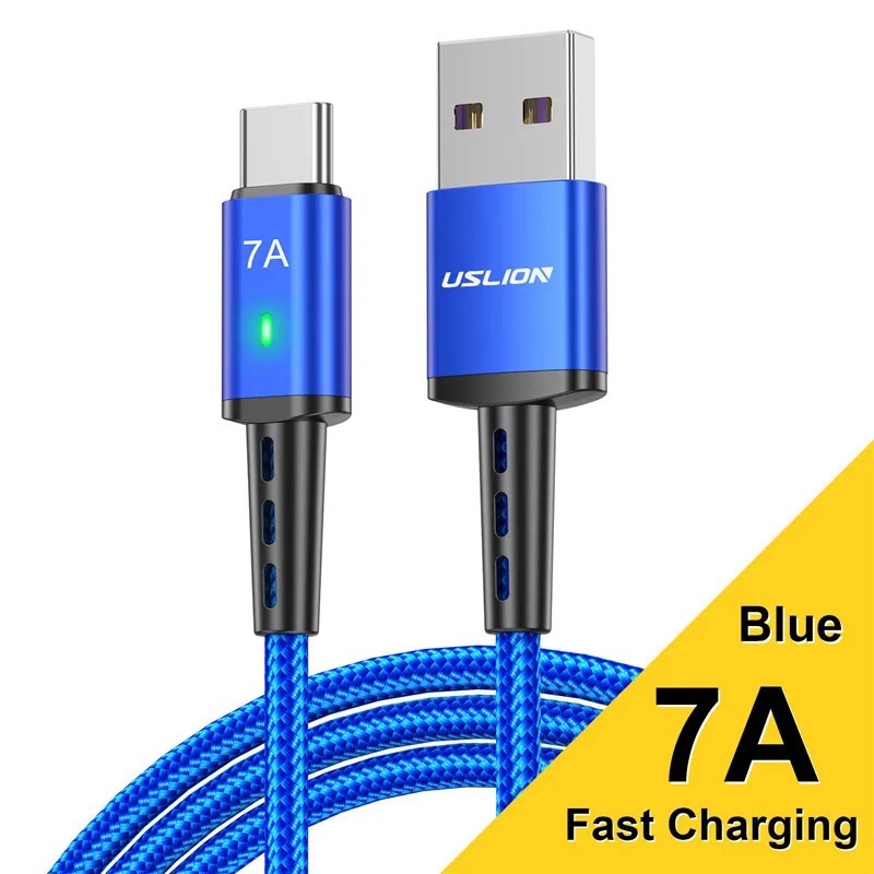 Cablu USB tip C 7A pentru Samsung S22 S20 Xiaomi mi 12 Telefon mobil Încărcare rapidă Cablu USB C Tip C Încărcător Cabluri cablu