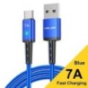 Cablu USB tip C 7A pentru Samsung S22 S20 Xiaomi mi 12 Telefon mobil Încărcare rapidă Cablu USB C Tip C Încărcător Cabluri cablu