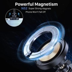 Suport de telefon pentru încărcător fără fir pentru mașină magnetică de 30W pentru iPhone 14 13 12 Pro Max Mini încărcătoare pen