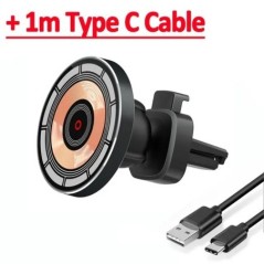 Suport de telefon pentru încărcător fără fir pentru mașină magnetică de 30W pentru iPhone 14 13 12 Pro Max Mini încărcătoare pen