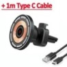 Suport de telefon pentru încărcător fără fir pentru mașină magnetică de 30W pentru iPhone 14 13 12 Pro Max Mini încărcătoare pen