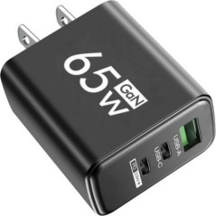 Încărcător USB GaN PD 65W Adaptor de încărcare rapidă tip C pentru telefon mobil pentru iPhone 15 Huawei Quick Charge 3.0 Încărc