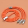 Cablu de încărcare rapid USB 6A 120W 3in1 2in1 pentru iPhone 14 Cablu de încărcare micro USB tip C cu 8 pini pentru cablu de sâr