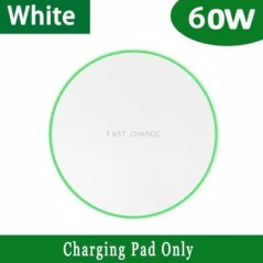Încărcător fără fir rapid de 60 W pentru iPhone 14 13 12 15 Pro Max Samsung Galaxy S22 S21 S23 S10 S9 Stație de încărcare fără f