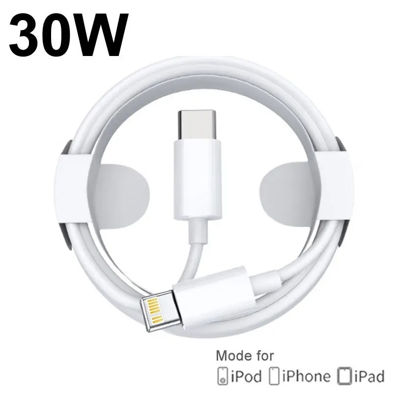 Cablu original de încărcare rapidă USB tip C la Lightning de 30 W PD pentru Apple iPhone 14 13 12 11 Cablu de date de încărcare 