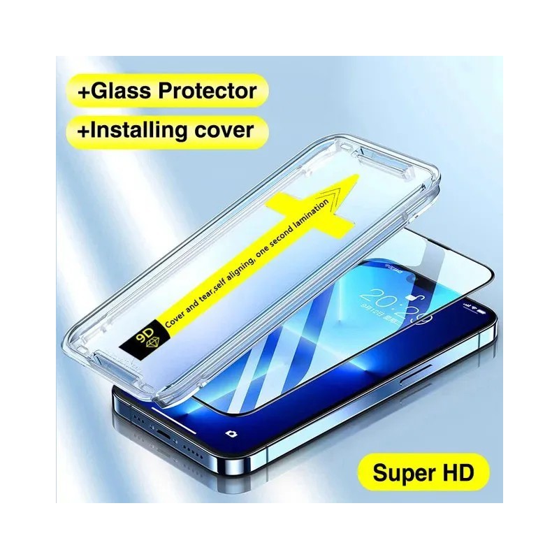 1-2 buc. Sticlă securizată 8K High End pentru iPhone 15 14 13 12 11 Pro Max XS MAX 15 Plus Protector de ecran cu capac de montar