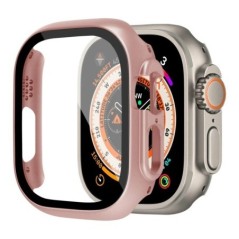 Husa pentru Apple Watch Ultra Carcasa 49mm Accesorii PC Bara de protectie rezistenta la socuri+Protector ecran din sticla securi