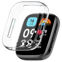 Husă din silicon moale TPU din sticlă pentru Redmi Watch 3 Active 3 Lite Husă de protecție a ecranului pentru banda de ceas inte