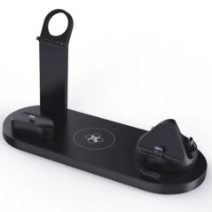 Suport suport pentru încărcător fără fir 7 în 1 30W pentru iPhone 14 13 12 Stație de andocare de încărcare rapidă Apple Watch pe