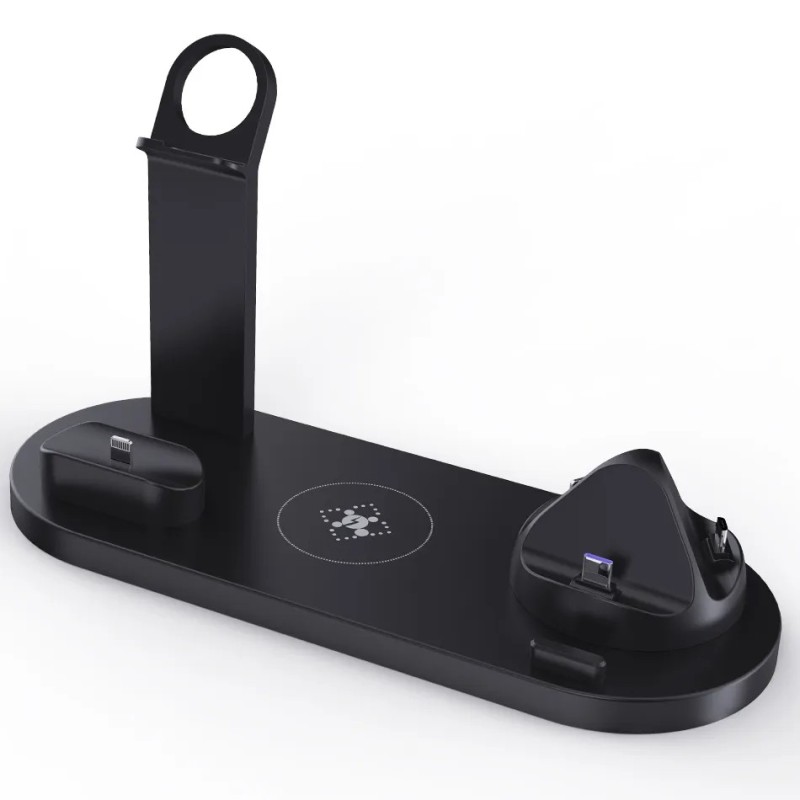 Suport suport pentru încărcător fără fir 7 în 1 30W pentru iPhone 14 13 12 Stație de andocare de încărcare rapidă Apple Watch pe