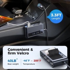 Adaptor pentru încărcător auto Joyroom 154W 9 în 1 PD 3 prize Splitter pentru brichetă Întrerupătoare independente de încărcare 