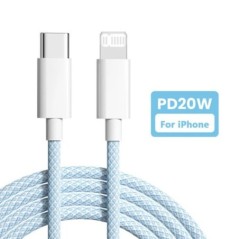 Cablu USB PD 20W 4 culori pentru iPhone 14 13 12 Pro Max 11 iPad Mini tip C Încărcare rapidă cablu de date USB C 1M 2M