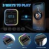 Transmițător FM Bluetooth 5.0 pentru mașină PD Type-C Dual USB 3.1A Încărcător rapid Lumină ambientală colorată Player modulator