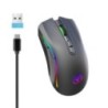 Mouse de gaming RGB fără fir reîncărcabil 2.4G Mouse ergonomic pentru jocuri cu iluminare din spate pentru laptop PC