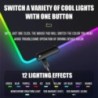 Mouse pad mare luminoasă, streamer RGB, covoraș de masă cu LED pentru jocuri internet cafe, tastatură de acasă