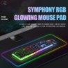 Mouse pad mare luminoasă, streamer RGB, covoraș de masă cu LED pentru jocuri internet cafe, tastatură de acasă