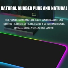 Mouse pad mare luminoasă, streamer RGB, covoraș de masă cu LED pentru jocuri internet cafe, tastatură de acasă