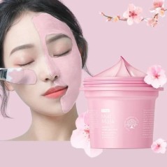 100 g Japonia Sakura Mască de față cu nămol Antirid Noapte Pachete faciale Curățarea pielii Albire puncte negre Pori Mască de nă
