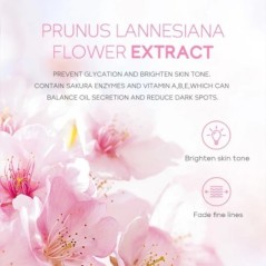 100 g Japonia Sakura Mască de față cu nămol Antirid Noapte Pachete faciale Curățarea pielii Albire puncte negre Pori Mască de nă