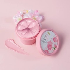 100 g Japonia Sakura Mască de față cu nămol Antirid Noapte Pachete faciale Curățarea pielii Albire puncte negre Pori Mască de nă