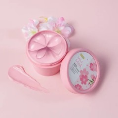 100 g Japonia Sakura Mască de față cu nămol Antirid Noapte Pachete faciale Curățarea pielii Albire puncte negre Pori Mască de nă