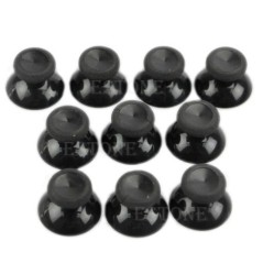 10 buc. Stick de degetul analog de schimb pentru controler xbox one, set de capace din silicon negru.