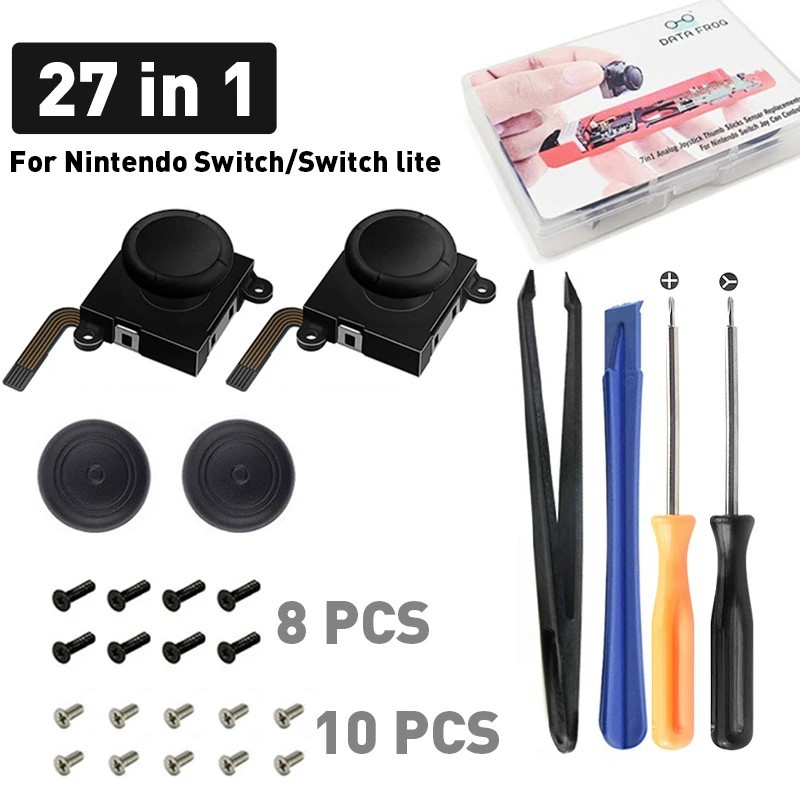 27 în 1 de înlocuire 3D Joystick analogic Thumb Stick compatibil-Nintendo switch OLED Joy Pad senzor modul pentru consola Switch