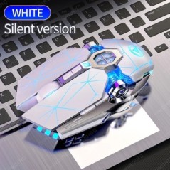 Mouse ergonomic pentru jocuri cu fir Mouse RGB Mute LED retroiluminat 3200 dpi 6 butoane USB Mause mecanic pentru PC, laptop, co